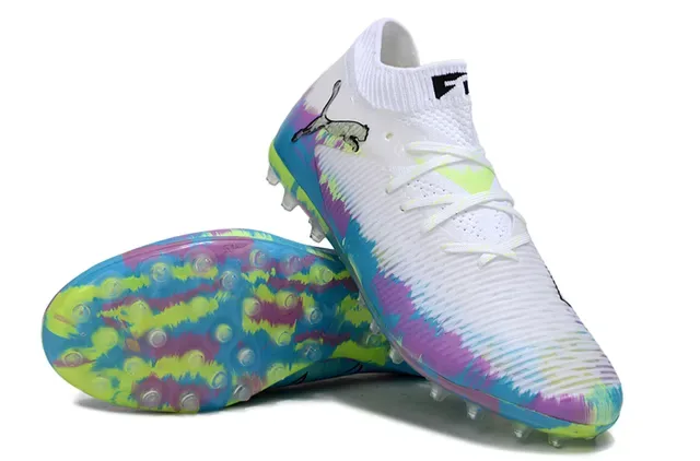 Puma Multicolor Knitted Upper Tie-Dye Colorway Artificial-Grass Soccer Shoes 4