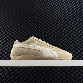 Puma Speedcat OG Beige and White Lifestyle Sneakers