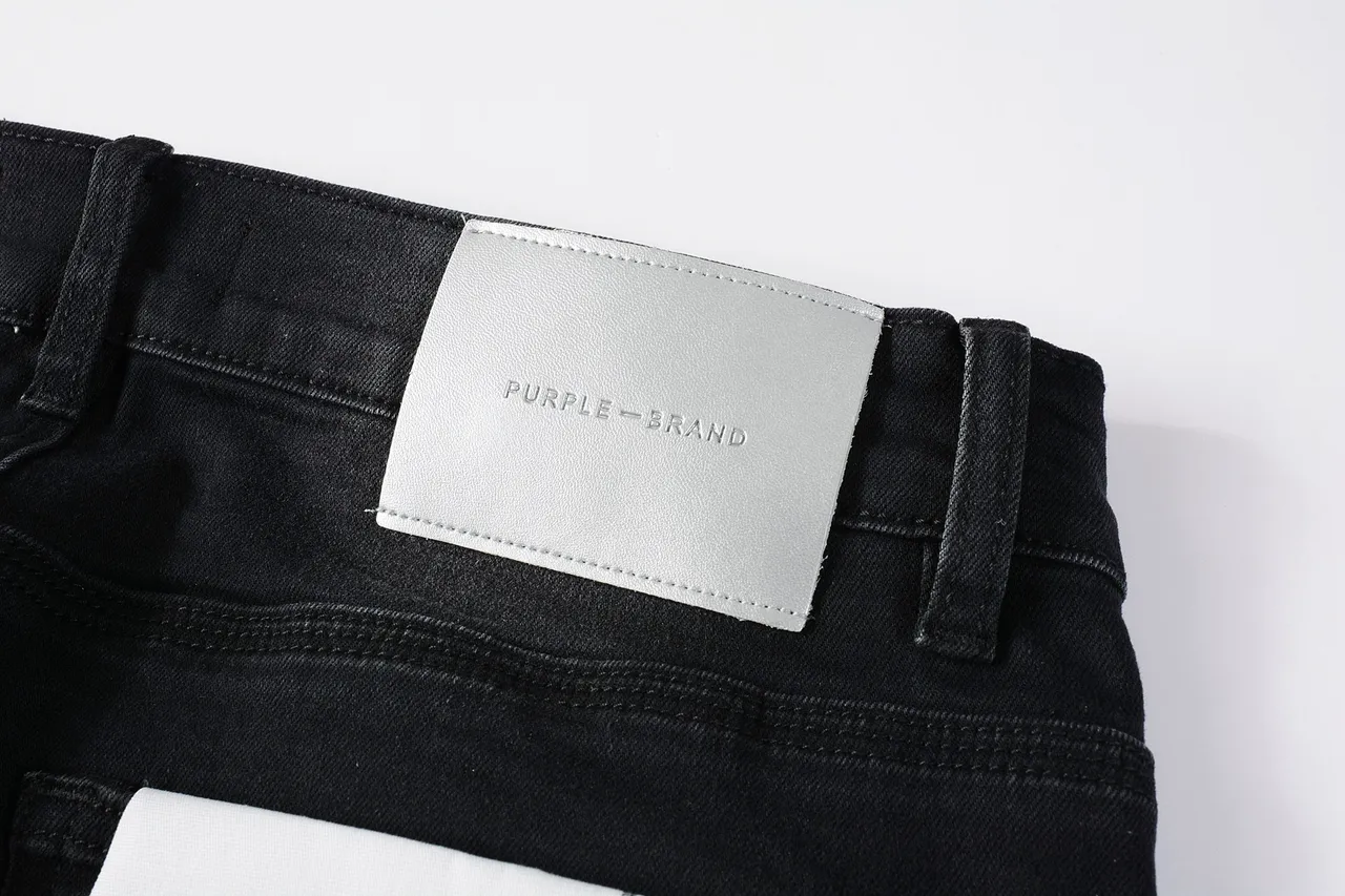 Purple Brand Distressed Black Washed Ripped Jeans 6