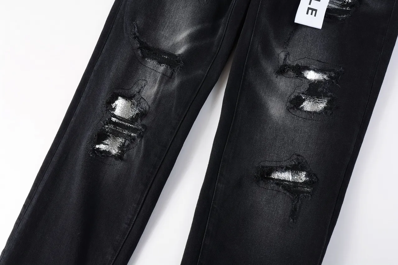 Purple Brand Distressed Black Washed Ripped Jeans 11