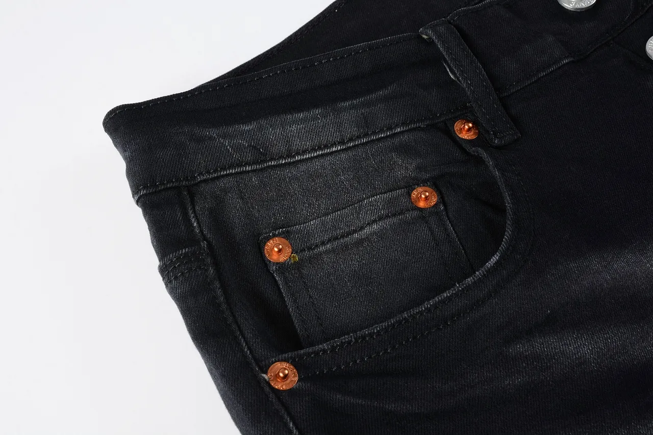 Purple Brand Distressed Black Washed Ripped Jeans 12