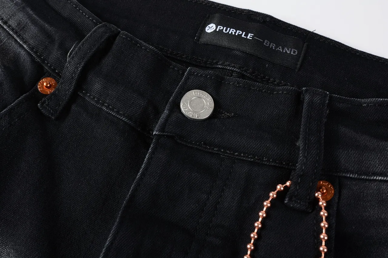Purple Brand Distressed Black Washed Ripped Jeans 14
