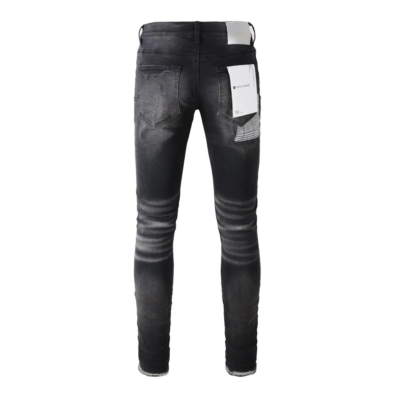 Purple Brand Distressed Black Washed Ripped Jeans 17