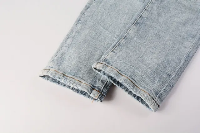 Purple Brand Light-Wash Distressed Slim-Fit Jeans 3