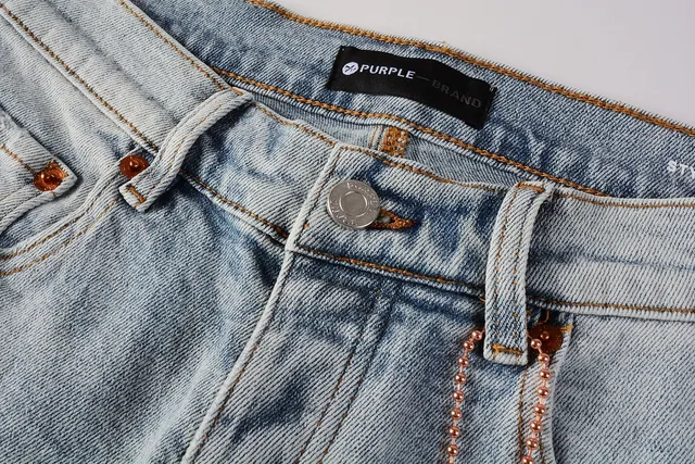 Purple Brand Light-Wash Distressed Slim-Fit Jeans 11