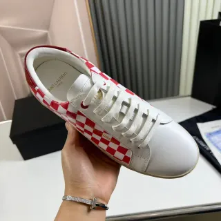 Saint Laurent Checkerboard Leather Low-Top Lifestyle Sneakers