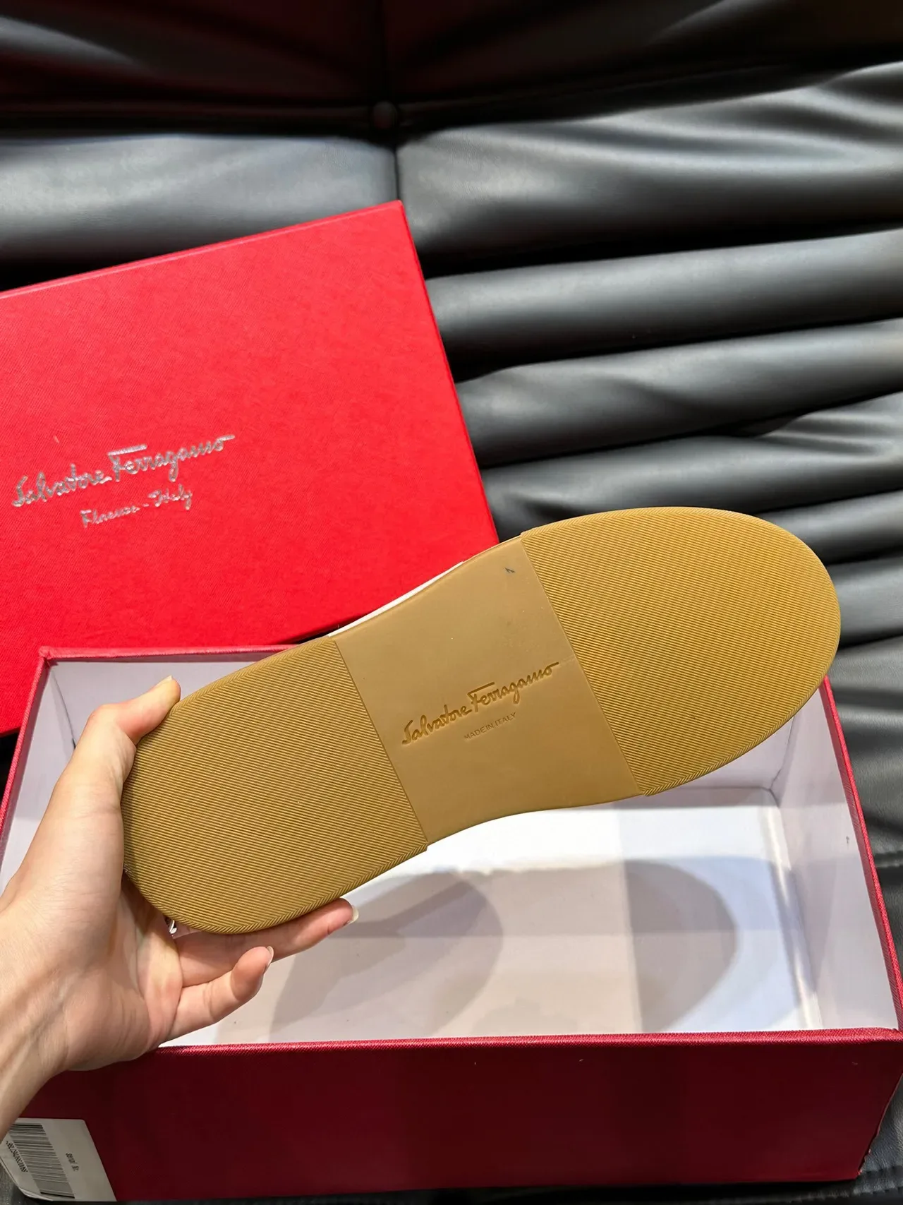 Salvatore Ferragamo White Red Black Color-Block Lifestyle Sneakers 9
