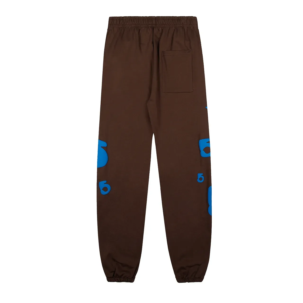 Sp5der भूरा नीला Oversized Fit Screen-Printed Graphics ट्रैकसूट 5