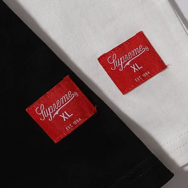 Supreme 99 White Navy Long-Sleeve Crewneck Jersey 6