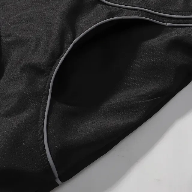 Supreme Preto Branco Quarter-Zip Reflective Piping Windbreaker 4