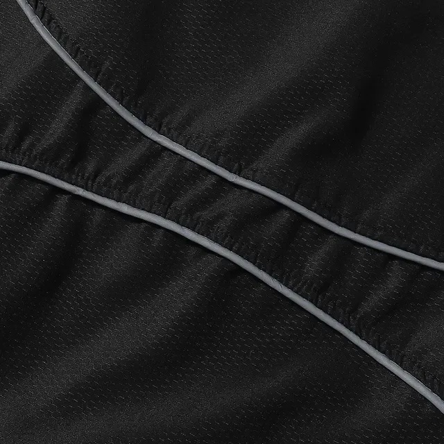 Supreme Preto Branco Quarter-Zip Reflective Piping Windbreaker 5