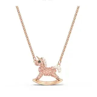 Swarovski Rocking Horse Unicorn Pendant Necklace