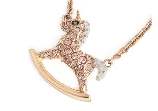 Swarovski Rocking Horse Unicorn Pendant Necklace 3