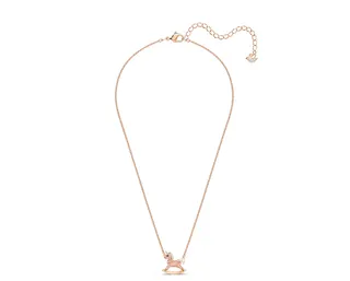 Swarovski Rocking Horse Unicorn Pendant Necklace 4