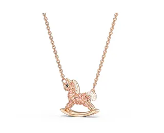 Swarovski Rocking Horse Unicorn Pendant Necklace 5