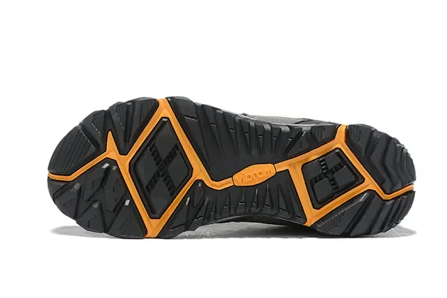 The North Face Army Green Orange Technical Mesh-Suede Hybrid Upper Waterproof Membrane Construction Sneakers 5