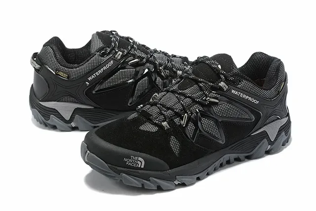 The North Face Army Green Orange Technical Mesh-Suede Hybrid Upper Waterproof Membrane Construction Sneakers 10