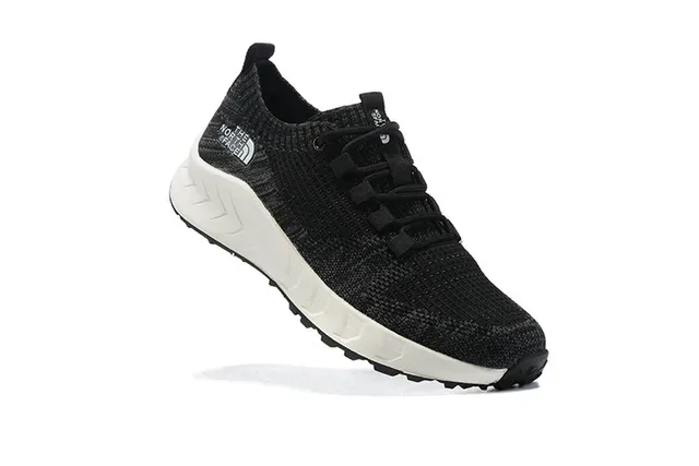 The North Face Black White Knit Upper Low-Profile Silhouette Sneakers 10