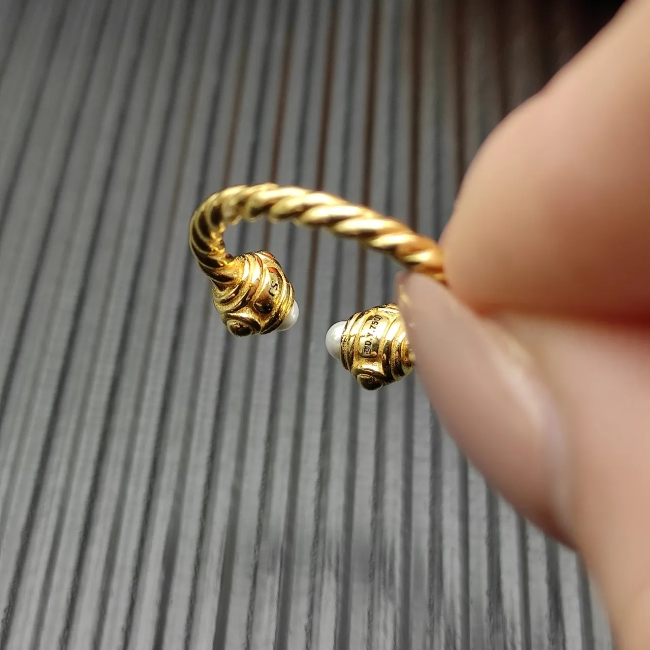 Tiffany & Co. Rope Pearl and Diamond Ring 6
