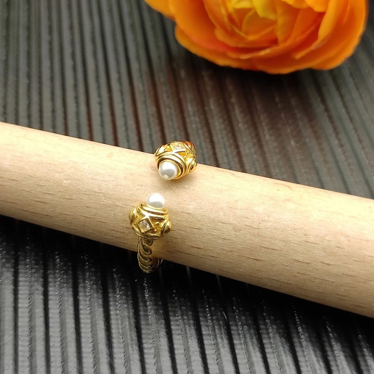 Tiffany & Co. Rope Pearl and Diamond Ring 7