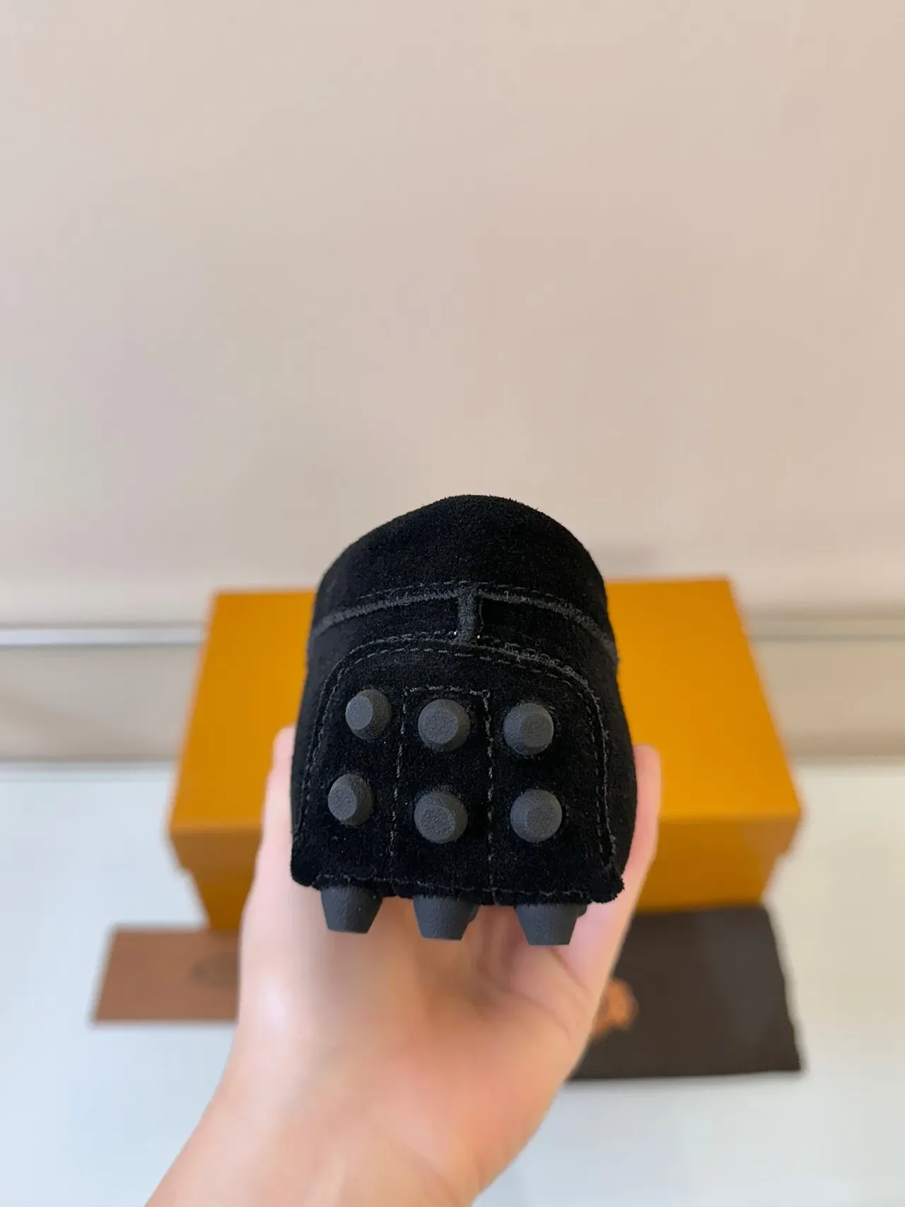 Tod's Gommino Mocassins Daim Noir avec Bit Doré 4