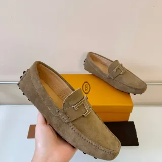 Tod's Gommino Loafer Taupe Suede Loafers