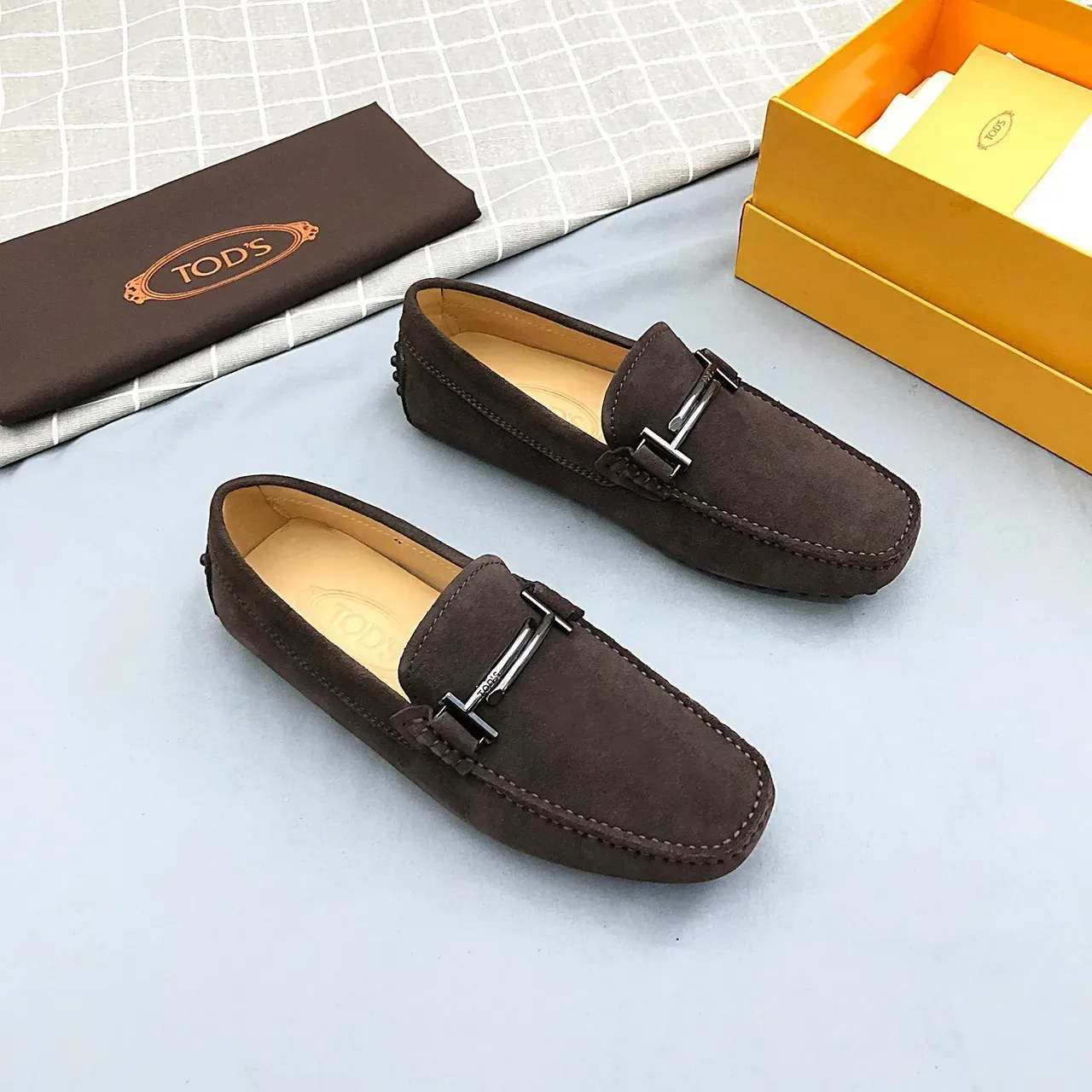 Tod's Horsebit Loafer Brown Suede Men's Loafers 2