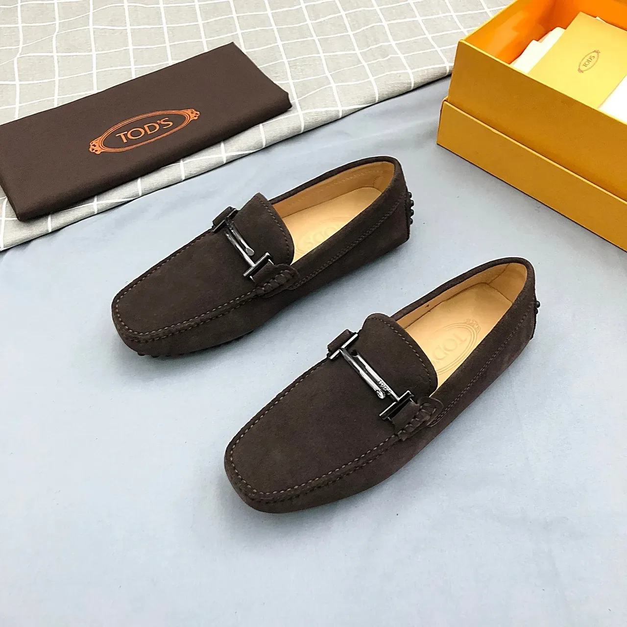 Tod's Horsebit Loafer Brown Suede Men's Loafers 3
