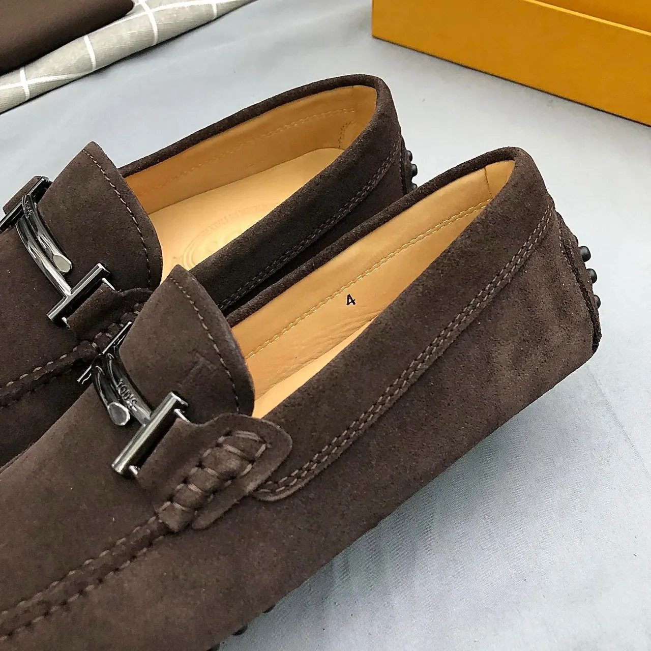Tod's Horsebit Loafer Brown Suede Men's Loafers 5