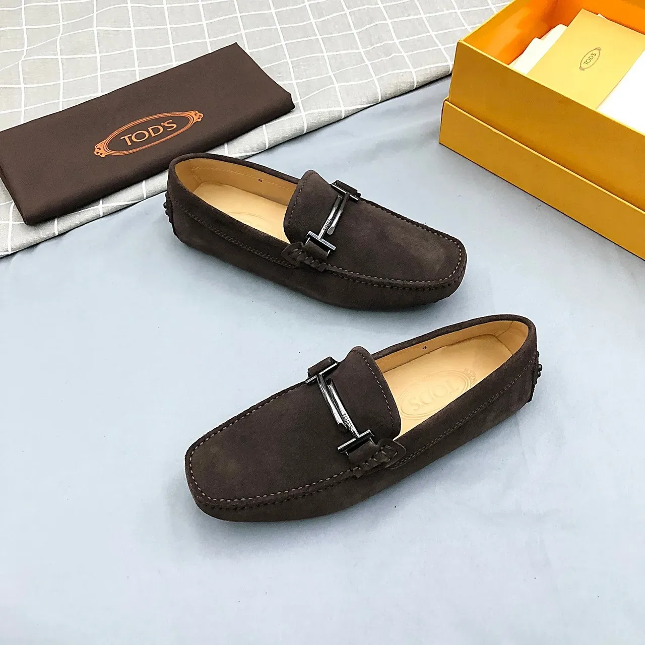 Tod's Horsebit Loafer Brown Suede Men's Loafers 6