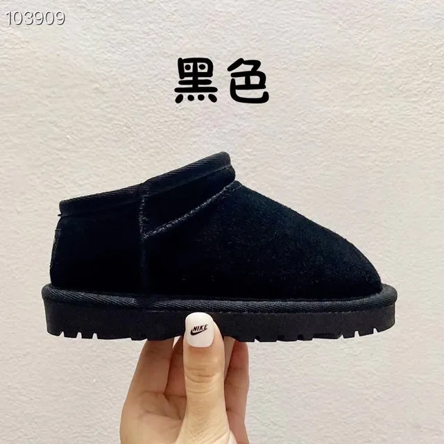 UGG Black Slip-On Shearling-Lined Snow Boots 5