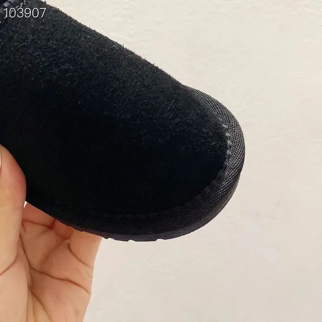 UGG Black Slip-On Shearling-Lined Snow Boots 13