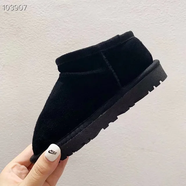 UGG Black Slip-On Shearling-Lined Snow Boots 15