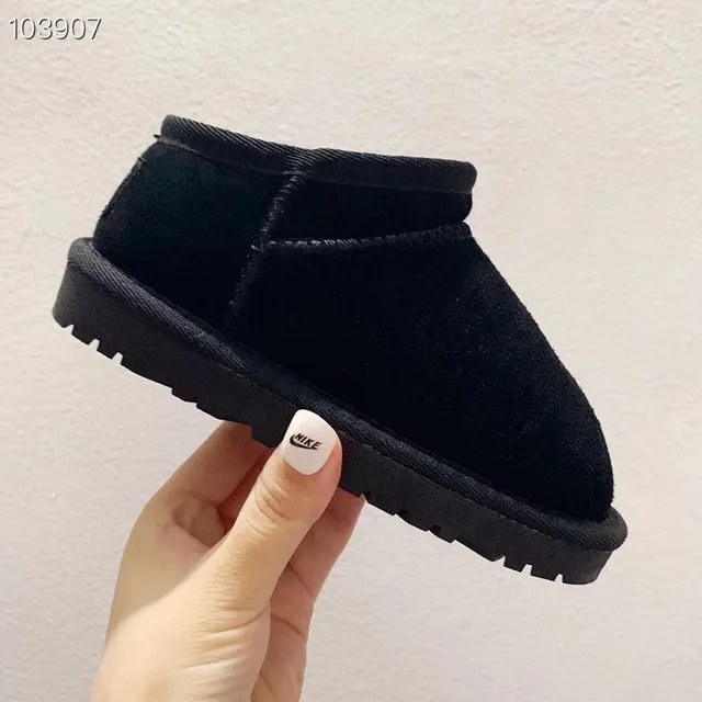 UGG Black Slip-On Shearling-Lined Snow Boots 16