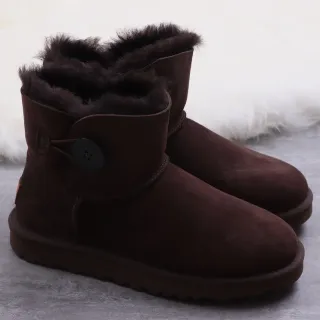 UGG Classic Mini Chocolate Brown Suede Snow Boots