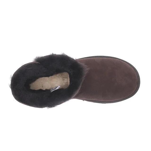 UGG Classic Mini Chocolate Brown Suede Snow Boots 2