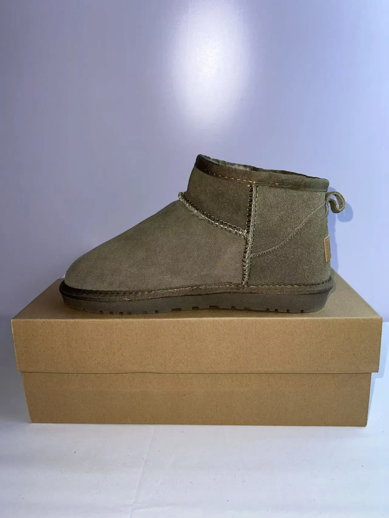 UGG Classic Mini Olive Green Snow Boots 2