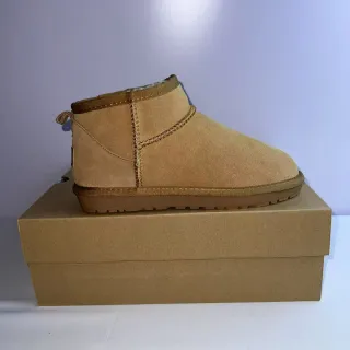 UGG Classic Mini Tan Suede Snow Boots