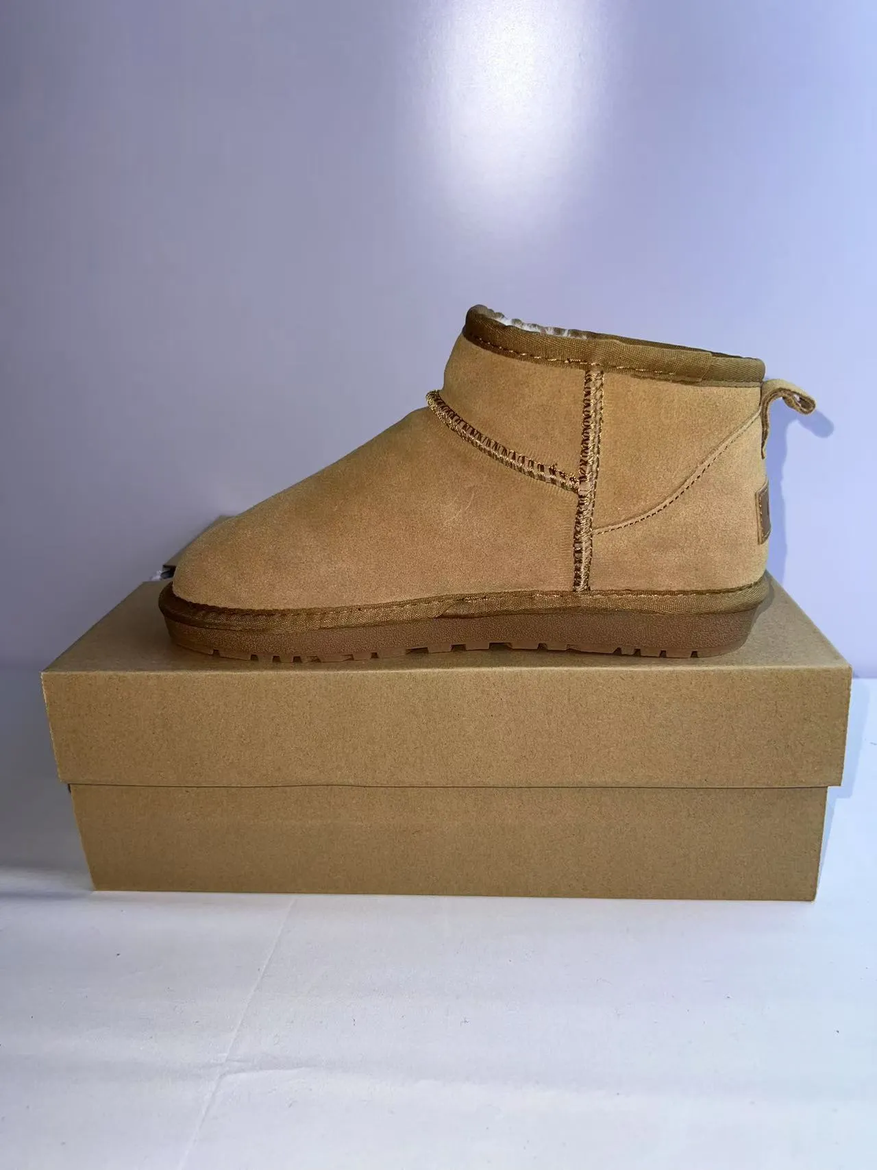 UGG Classic Mini Tan Suede Snow Boots 3