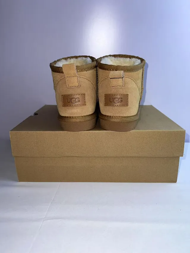 UGG Classic Mini Tan Suede Snow Boots 4