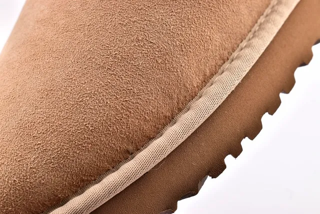 UGG Nita Beige White Suede Upper Shearling-Lined Collar Casual Shoes 5