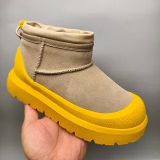 UGG Tasman Beige and Yellow Snow Boots