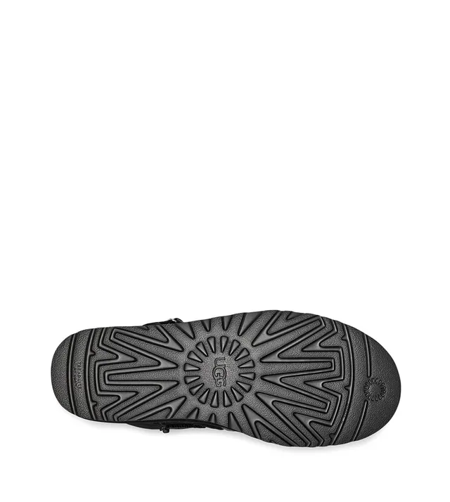UGG Tasman Black Suede Strap-and-Buckle Snow Boots 6
