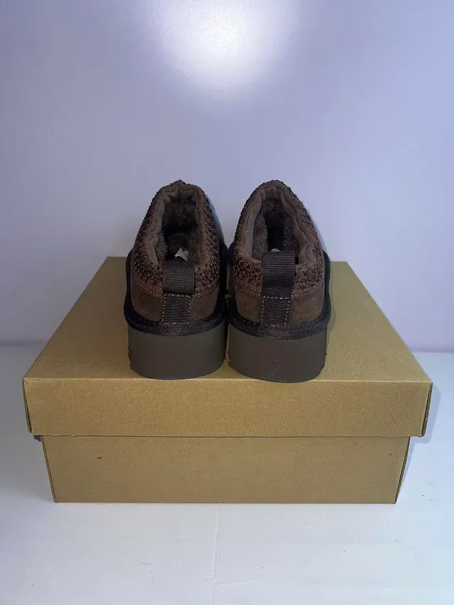 UGG Tasman Marron Semelle Plateforme Colourlet en Maille Chaussures Casuales 5