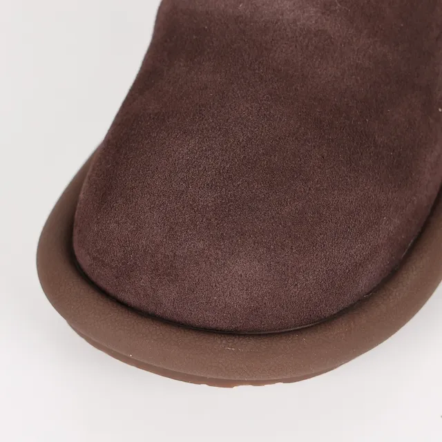 UGG Tasman Brown Suede Shearling Cuff Ankle Boots 5