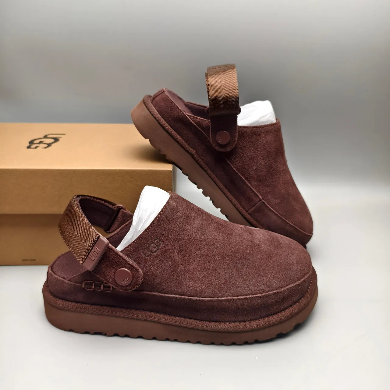UGG Tasman Brown Suede Slipper 6