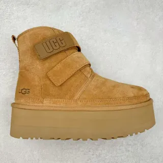 UGG Tasman Brown Suede Upper Dual Strap Closure Ankle Boots