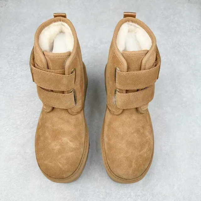 UGG Tasman Brown Suede Upper Dual Strap Closure Ankle Boots 2