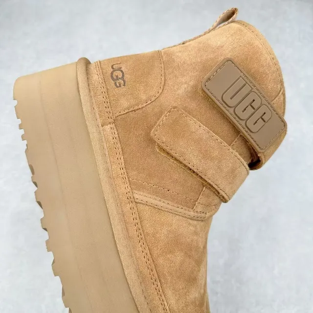 UGG Tasman Brown Suede Upper Dual Strap Closure Ankle Boots 6