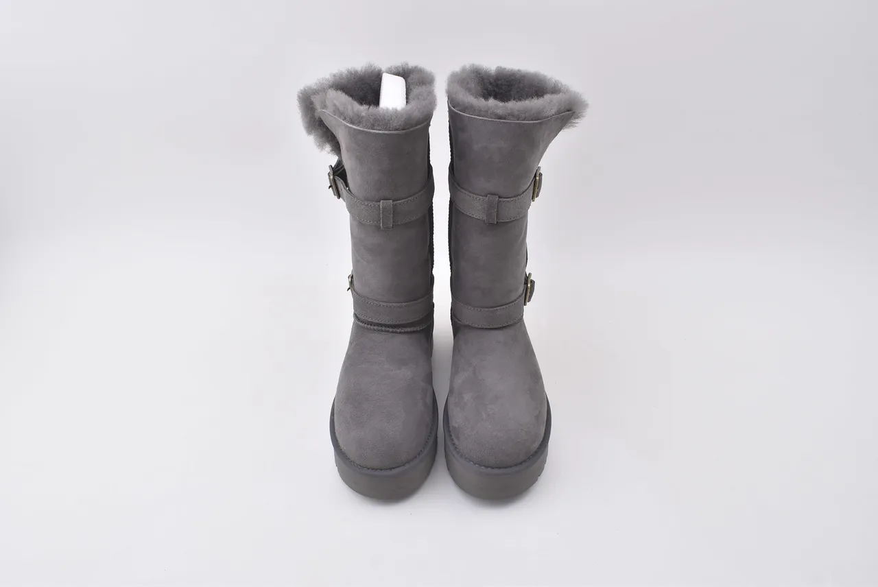 UGG Tasman Bottes de Neige à Plateforme Gris Charbon Fourrées de Mouton 5